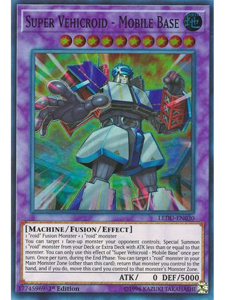 Super Vehicroid - Mobile Base - LEDU-EN030 - Super Rare 1st Edition 1