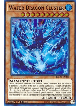Water Dragon Cluster - LEDU-EN036 - Super Rare 1st Edition