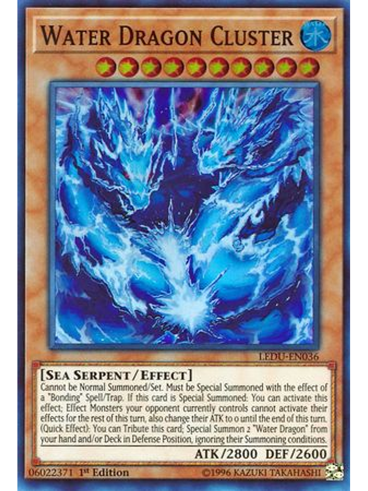 Water Dragon Cluster - LEDU-EN036 - Super Rare 1st Edition 1
