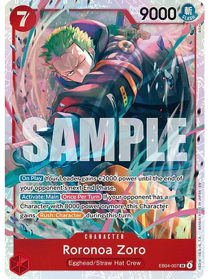 EB04-007 SR Roronoa Zoro