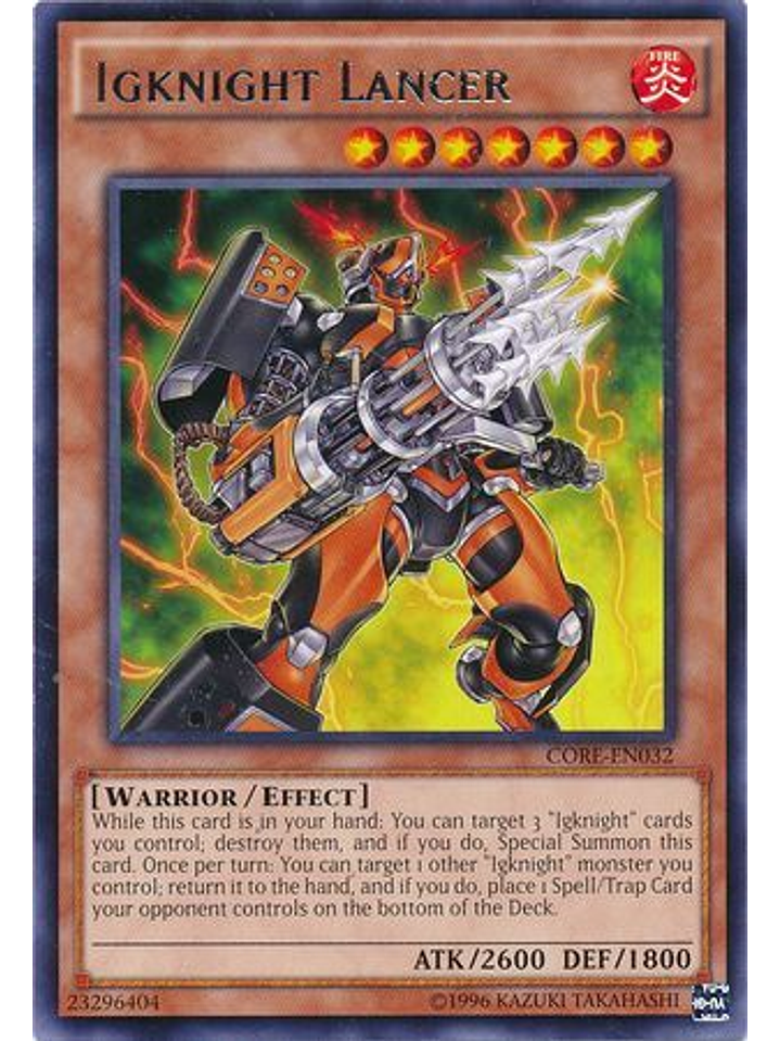 Igknight Lancer - CORE-EN032 - Rare Unlimited 1