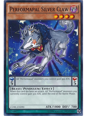 Performapal Silver Claw - CORE-EN090 - Common Unlimited