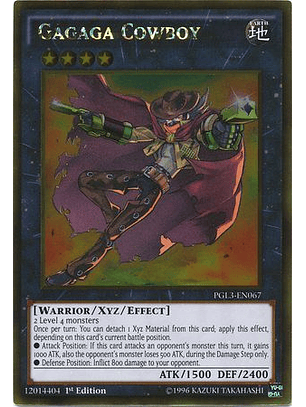 Gagaga Cowboy - PGL3-EN067 - Gold Rare 1st Edition