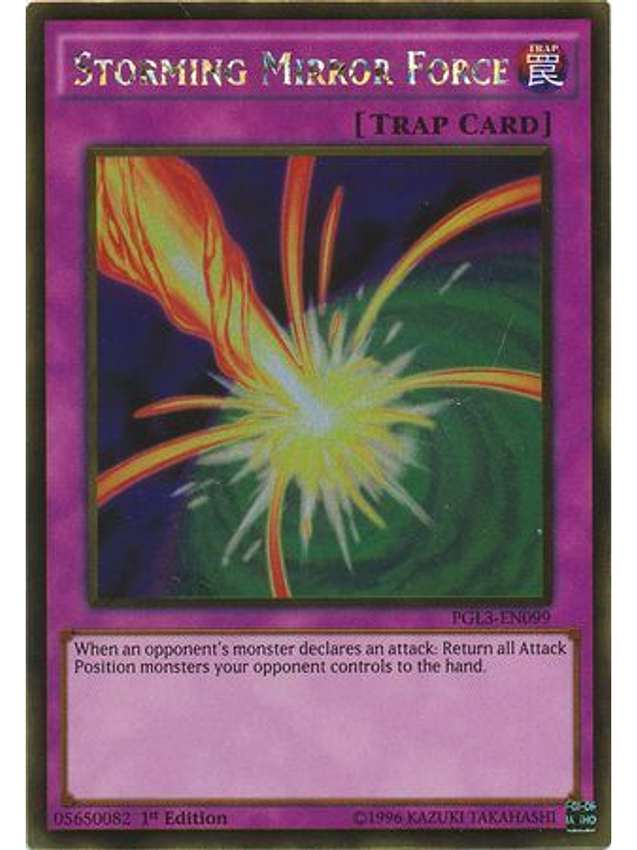 Storming Mirror Force - PGL3-EN099 - Gold Rare 1st Edition 1