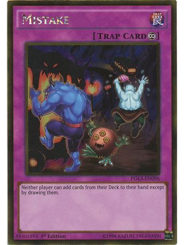Mistake - PGL3-EN096 - Gold Rare 1st Edition 1