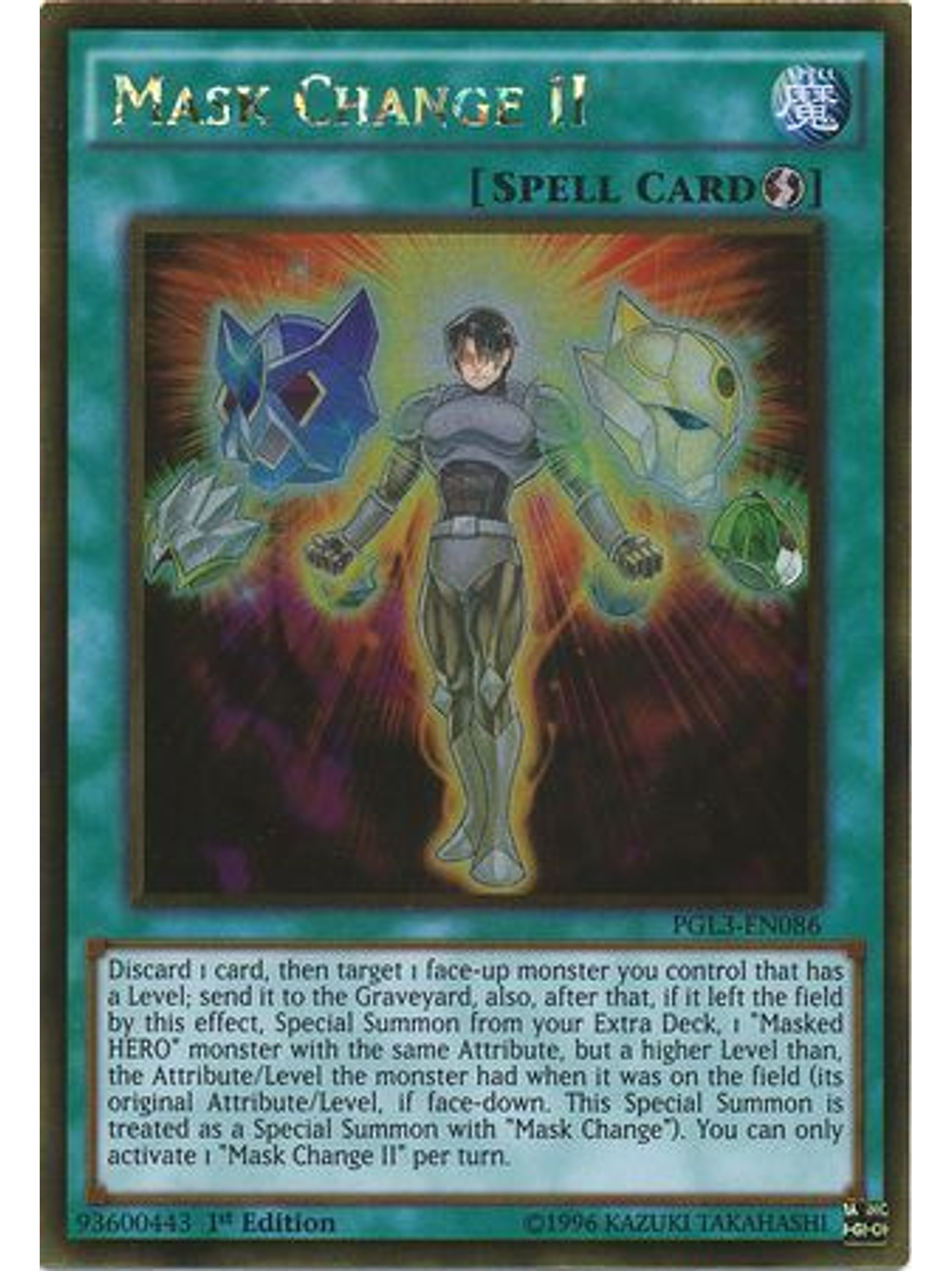 Mask Change II - PGL3-EN086 - Gold Rare 1st Edition 1