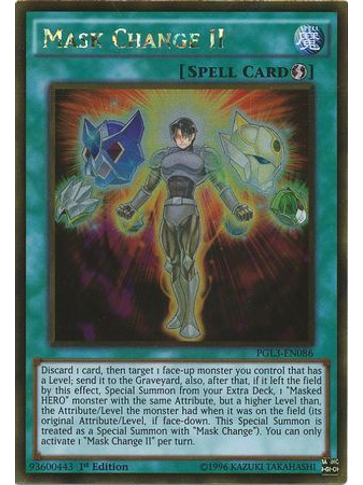Mask Change II - PGL3-EN086 - Gold Rare 1st Edition 1