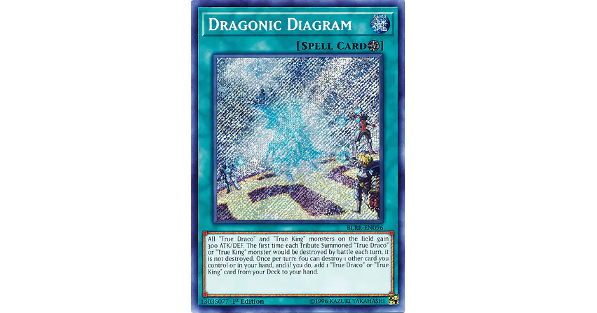 Dragonic Diagram BLRREN096 Secret Rare 1st Edition