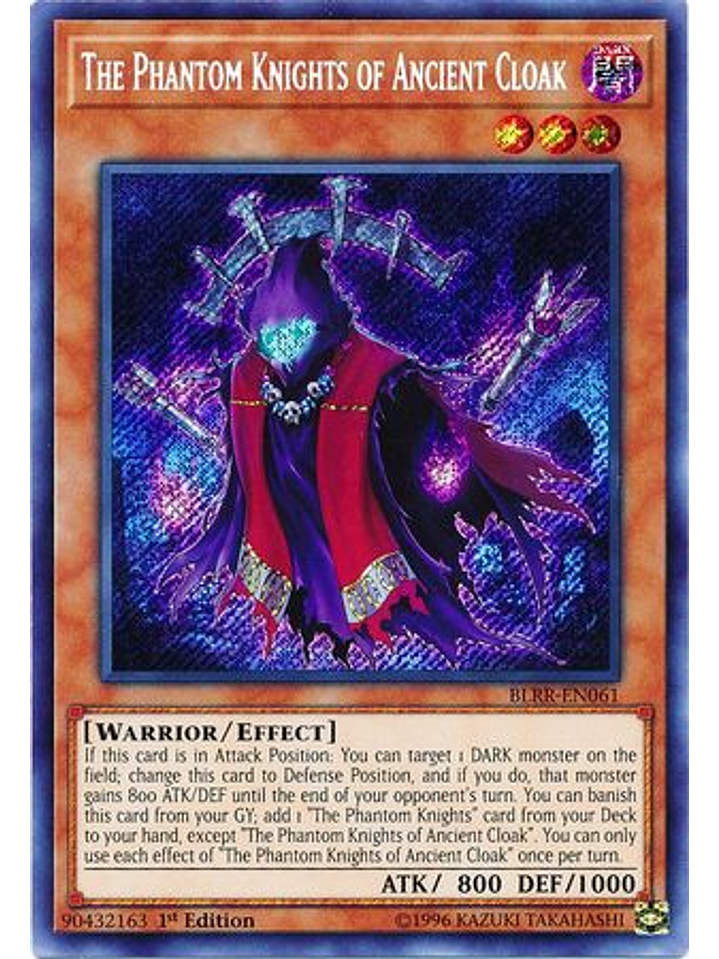 The Phantom Knights of Ancient Cloak - BLRR-EN061 - Secret Rare 1st Edition 1