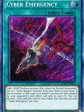 Cyber Emergency - BLRR-EN016 - Secret Rare 1st Edition