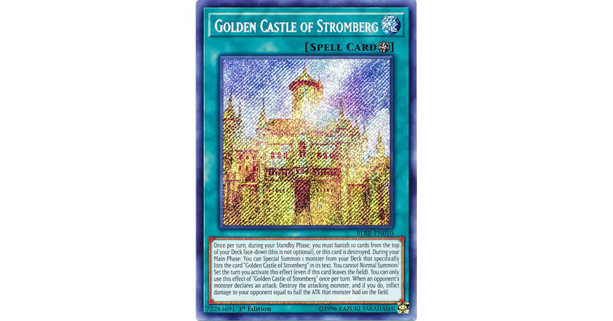 Golden Castle of Stromberg - BLRR-EN010 - Secret Rare 1st...