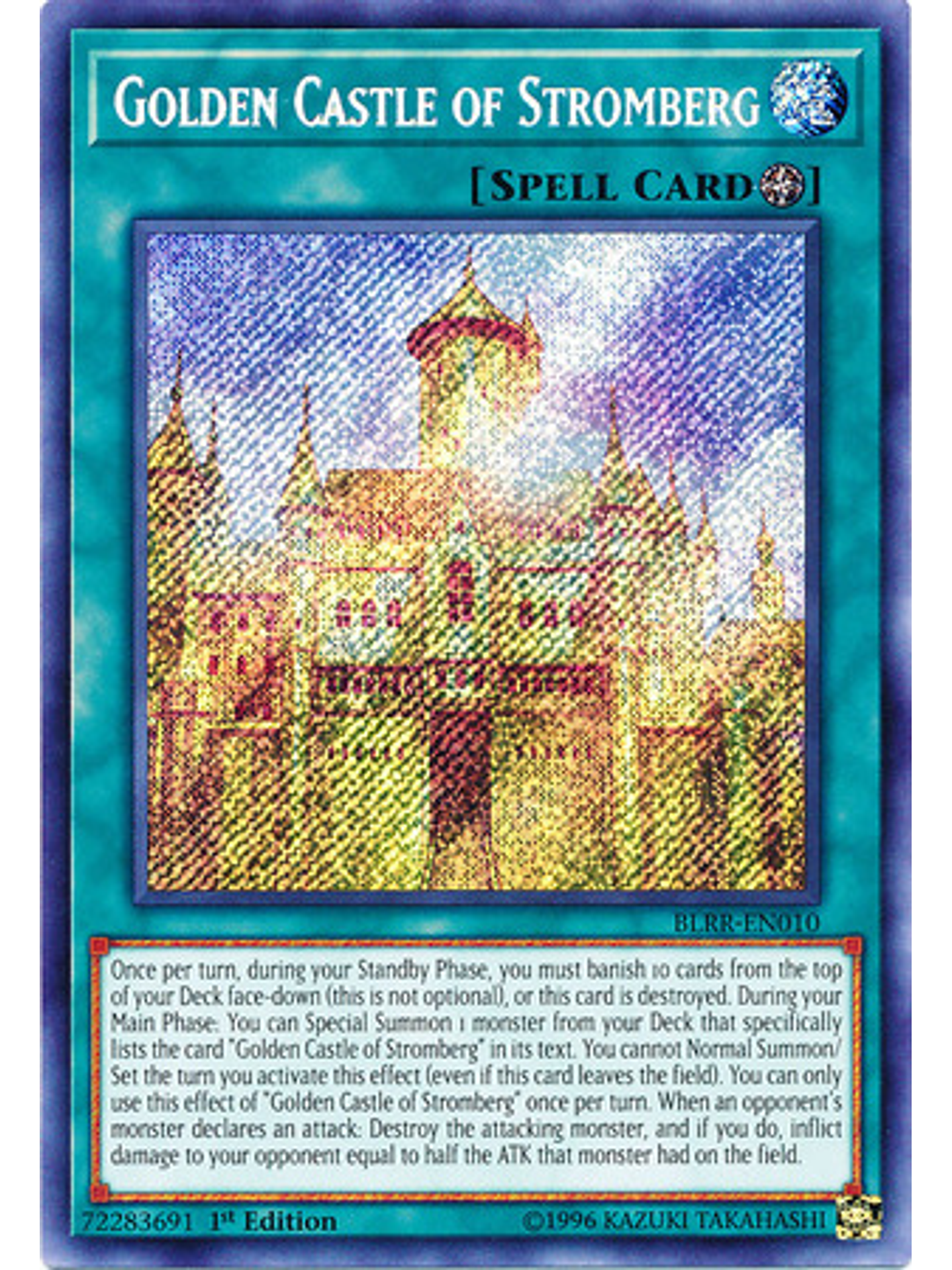 Golden Castle of Stromberg - BLRR-EN010 - Secret Rare 1st Edition 1