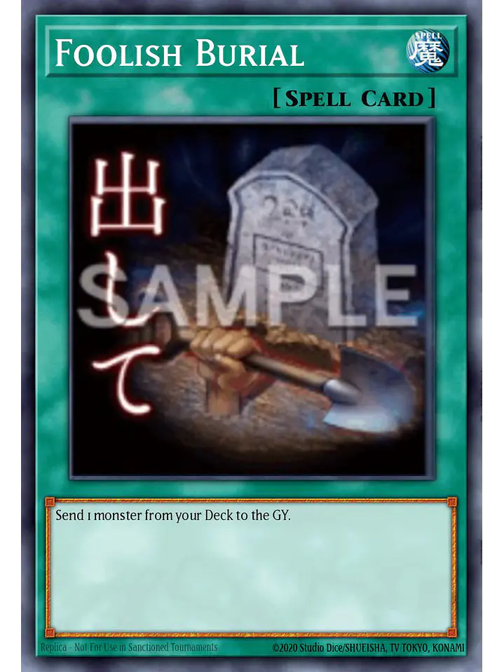 Foolish Burial - RA05-EN138 - Starlight Rare 1st Edition 1