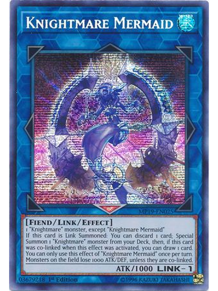 Knightmare Mermaid - MP19-EN025 - Prismatic Secret Rare 1st Edition 1