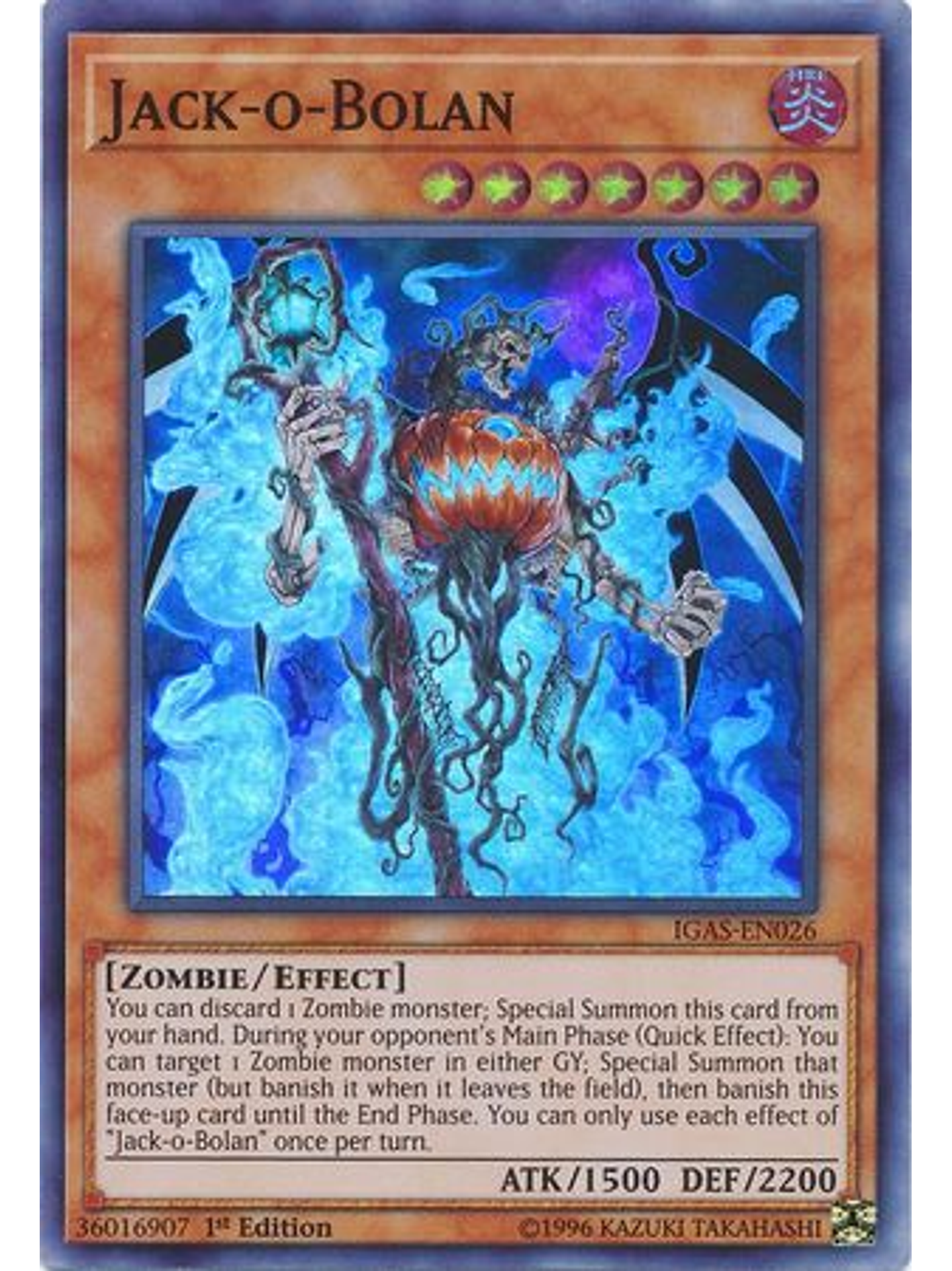 Jack-o-Bolan - IGAS-EN026 - Super Rare 1st Edition 1