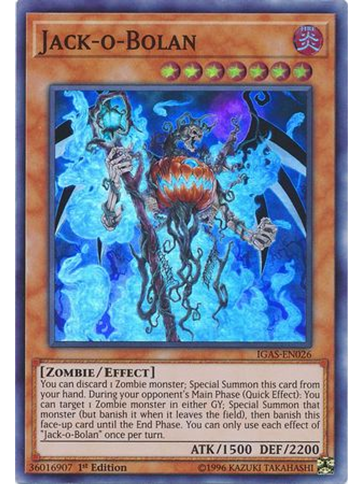 Jack-o-Bolan - IGAS-EN026 - Super Rare 1st Edition 1