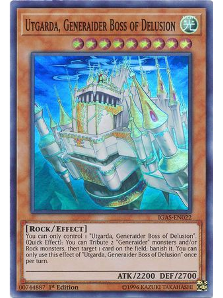 Utgarda, Generaider Boss of Delusion - IGAS-EN022 - Super Rare 1st Edition 1