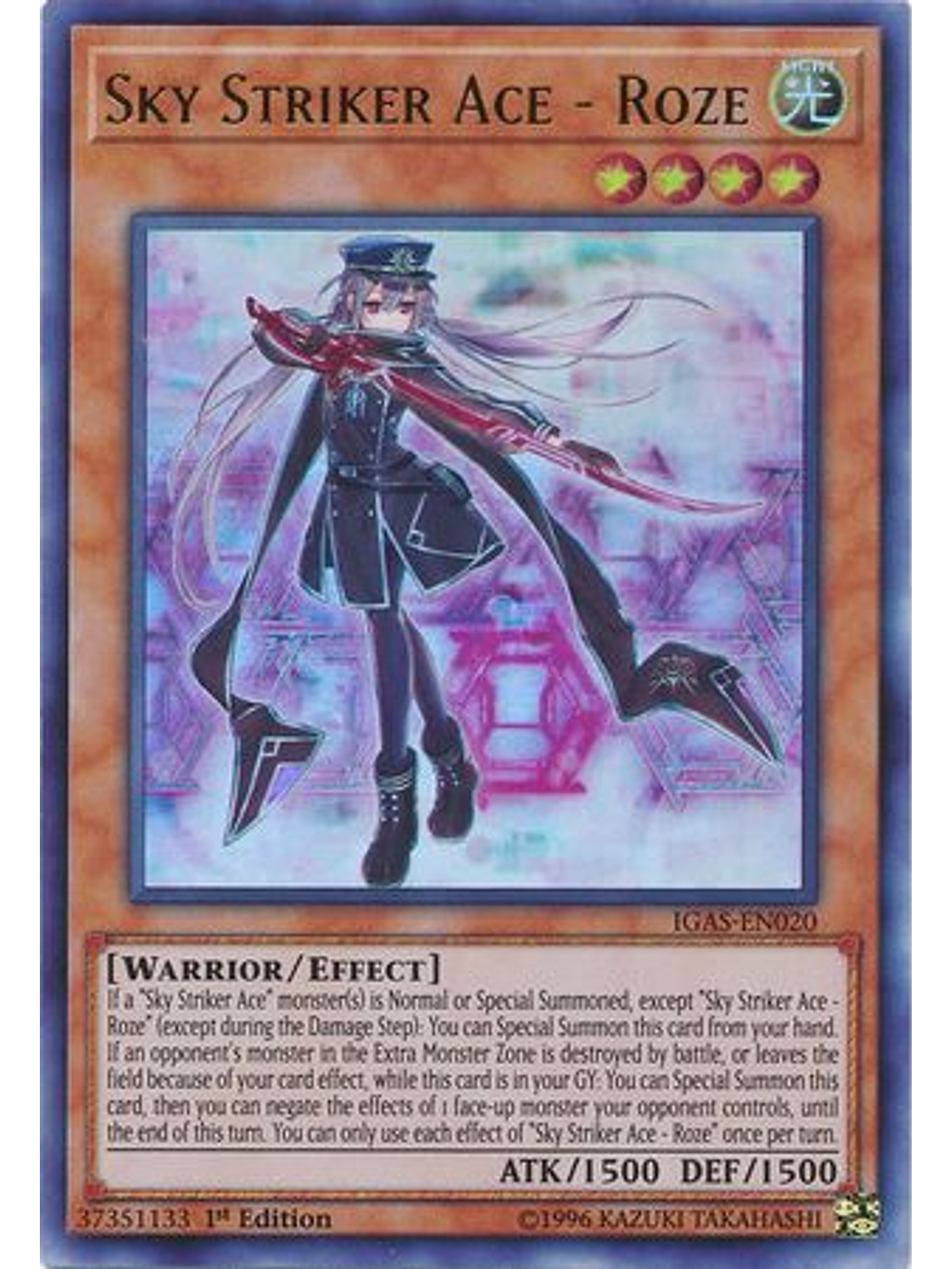Sky Striker Ace - Roze - IGAS-EN020 - Ultra Rare 1st Edition 1
