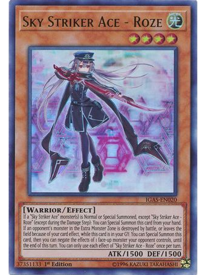 Sky Striker Ace - Roze - IGAS-EN020 - Ultra Rare 1st Edition 1