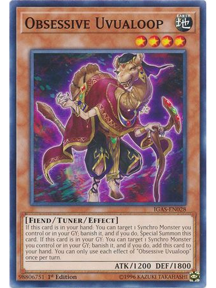 Obsessive Uvualoop - IGAS-EN028 - Common 1st Edition 1