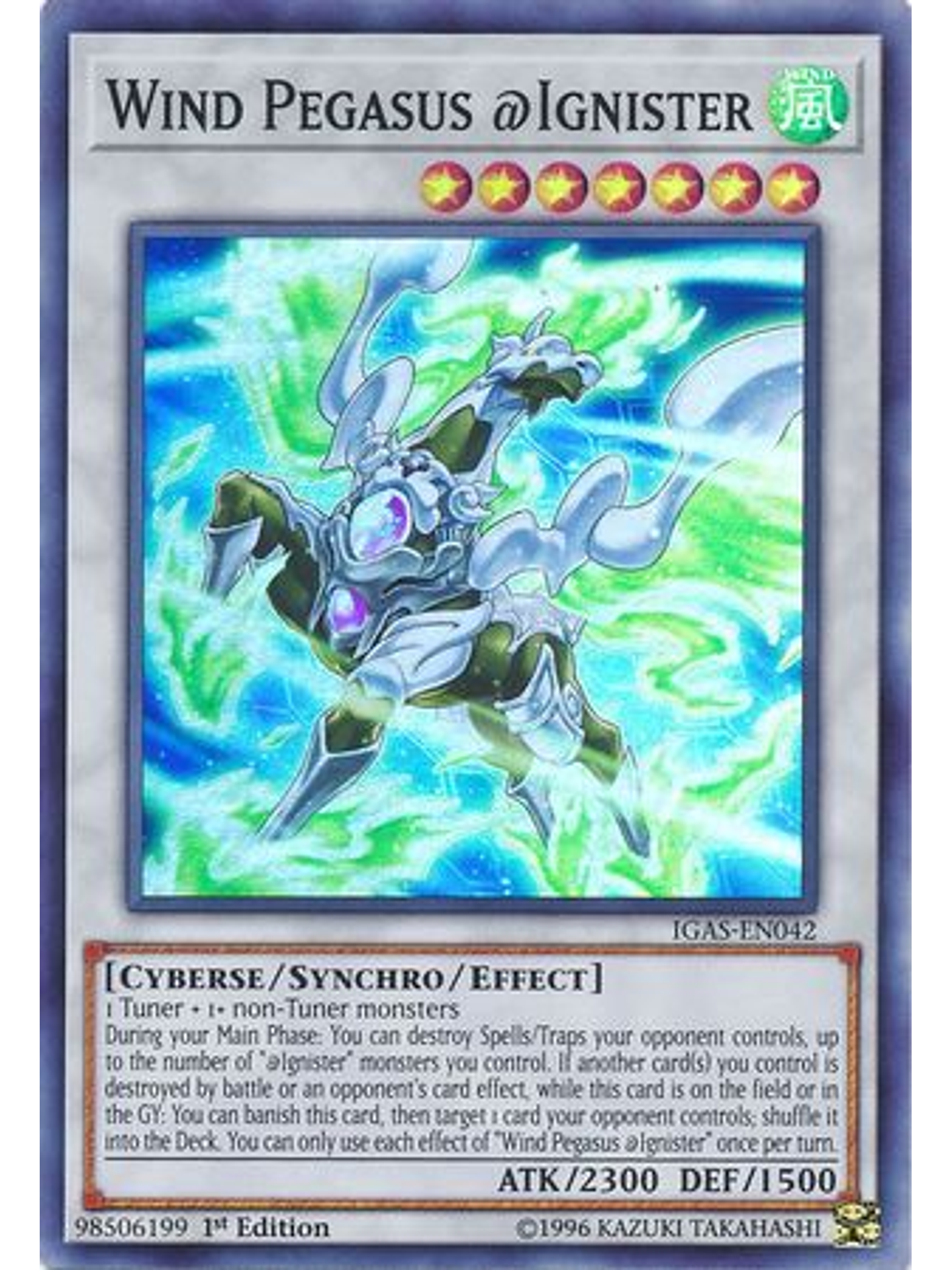 Wind Pegasus @Ignister - IGAS-EN042 - Super Rare 1st Edition 1