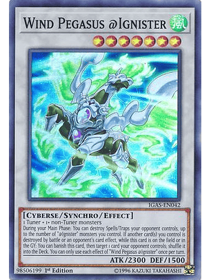 Wind Pegasus @Ignister - IGAS-EN042 - Super Rare 1st Edition