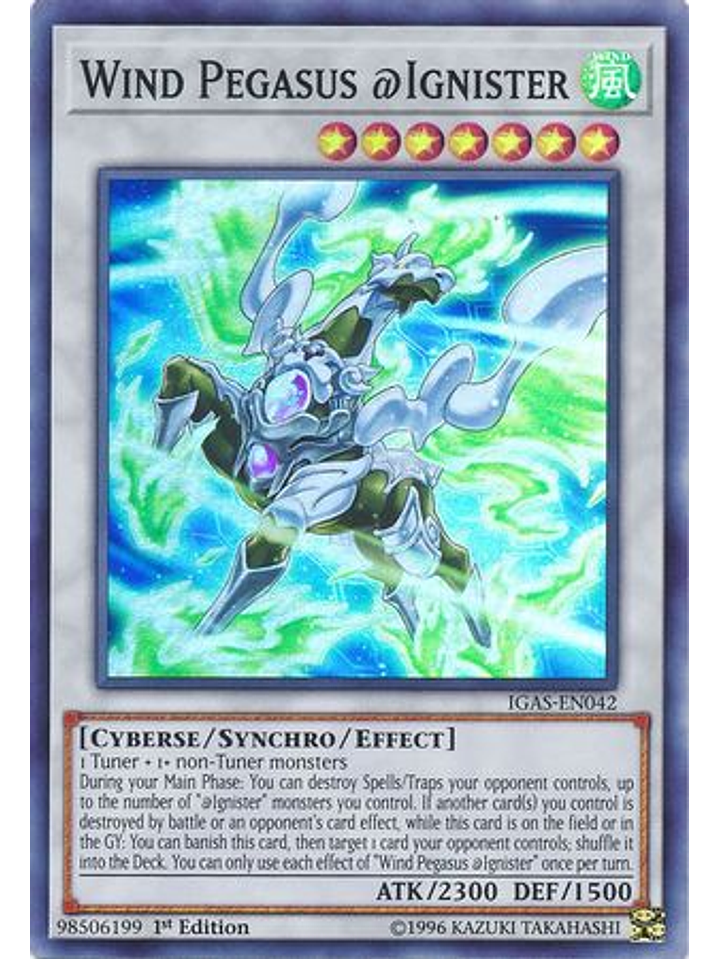 Wind Pegasus @Ignister - IGAS-EN042 - Super Rare 1st Edition 1