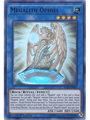 Megalith Ophiel - IGAS-EN035 - Super Rare 1st Edition