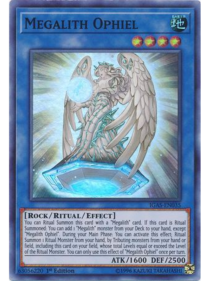 Megalith Ophiel - IGAS-EN035 - Super Rare 1st Edition 1
