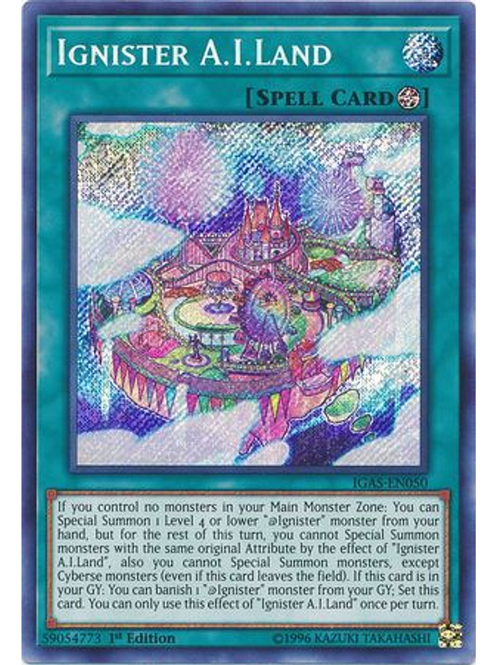 Ignister A.I.Land - IGAS-EN050 - Secret Rare 1st Edition 1