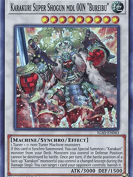 Karakuri Super Shogun mdl 00N "Bureibu" - IGAS-EN043 - Super Rare 1st Edition