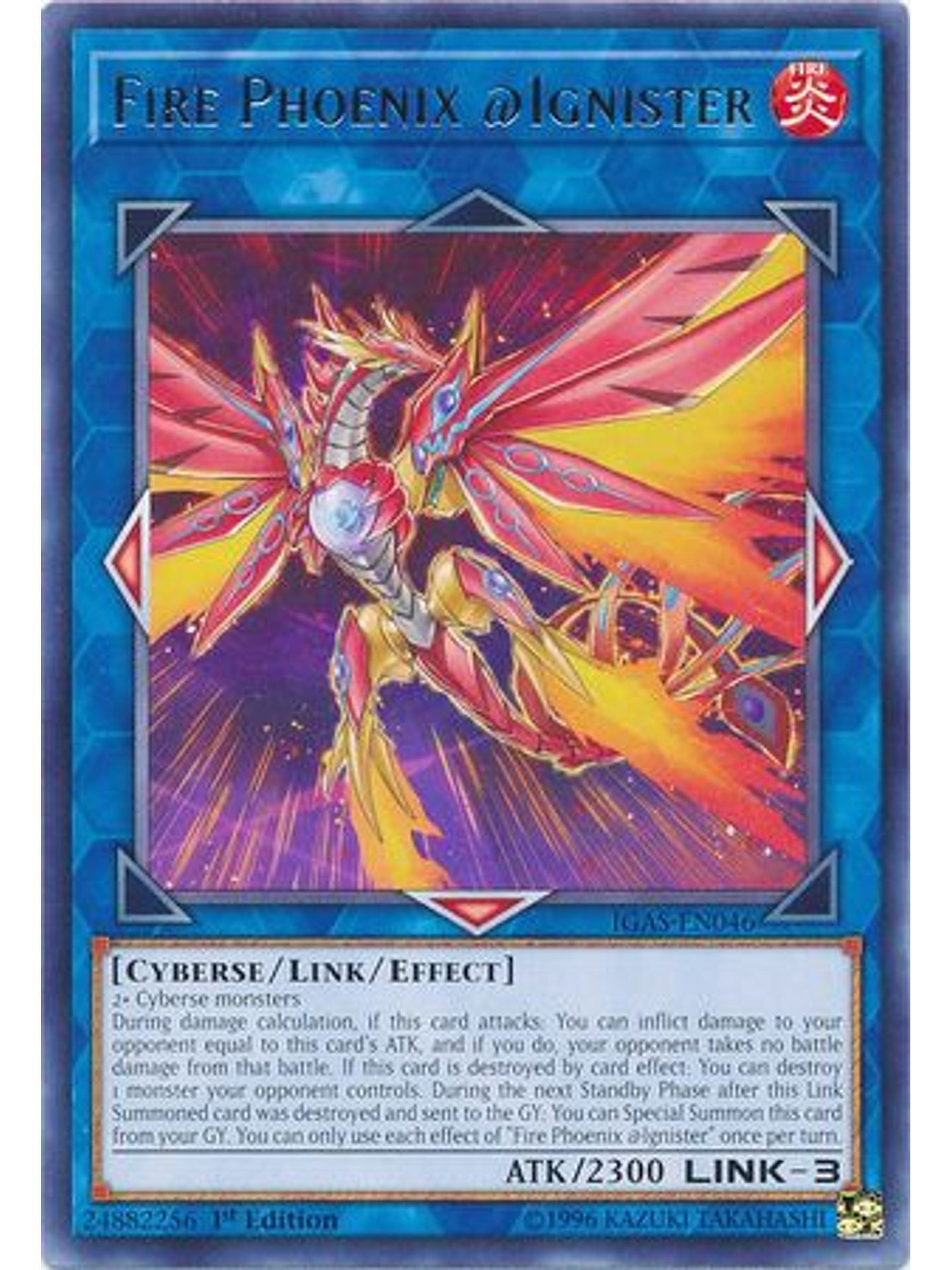 Fire Phoenix @Ignister - IGAS-EN046 - Rare 1st Edition 1