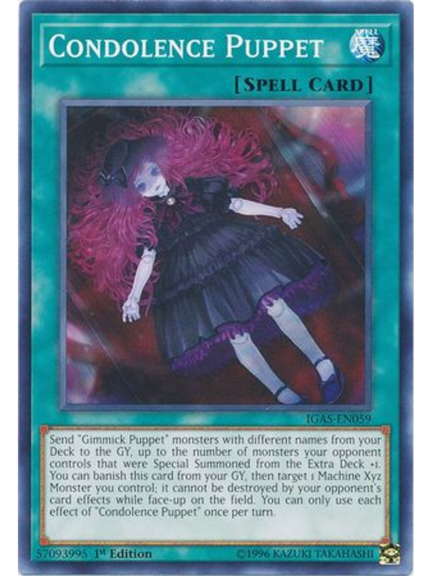 Condolence Puppet - IGAS-EN059 - Common 1st Edition 1