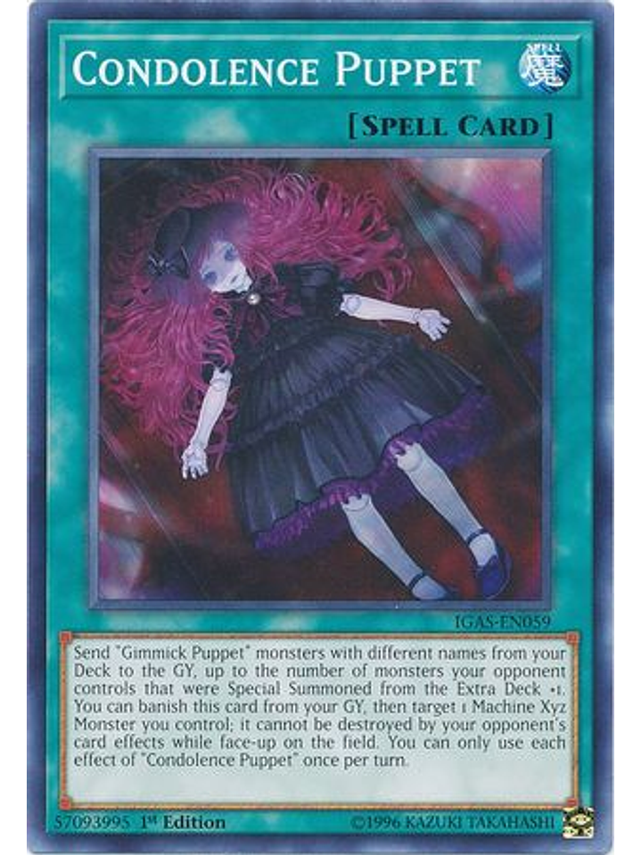 Condolence Puppet - IGAS-EN059 - Common 1st Edition 1