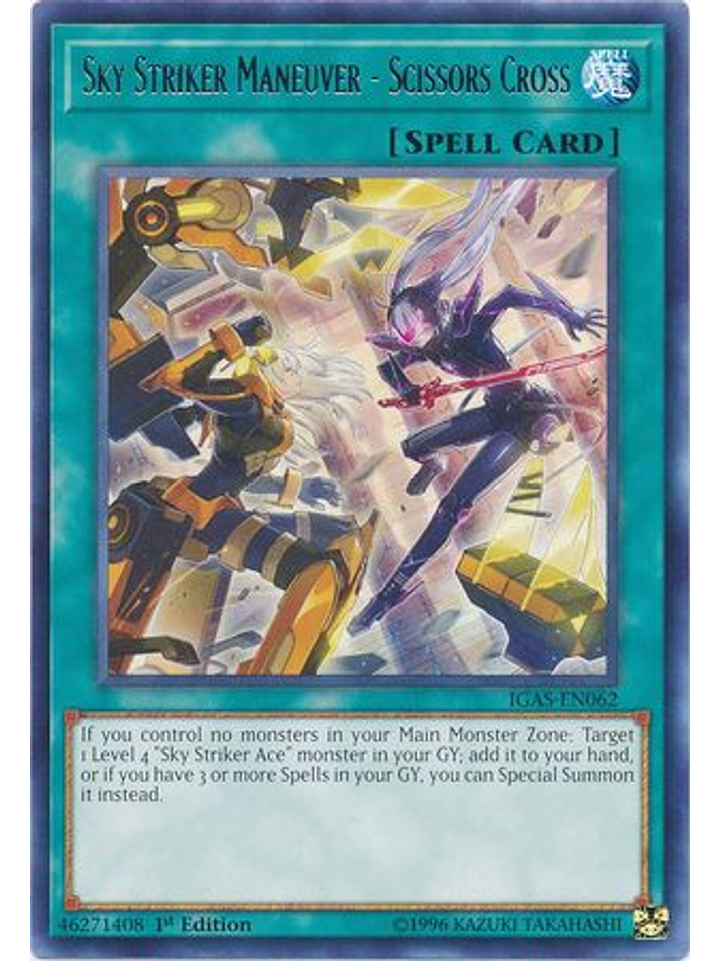 Sky Striker Maneuver - Scissors Cross - IGAS-EN062 - Rare 1st Edition 1