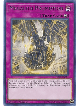 Megalith Promotion - IGAS-EN071 - Rare 1st Edition