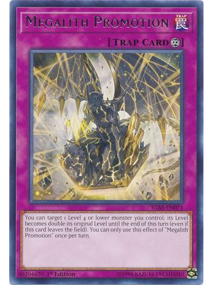 Megalith Promotion - IGAS-EN071 - Rare 1st Edition 1