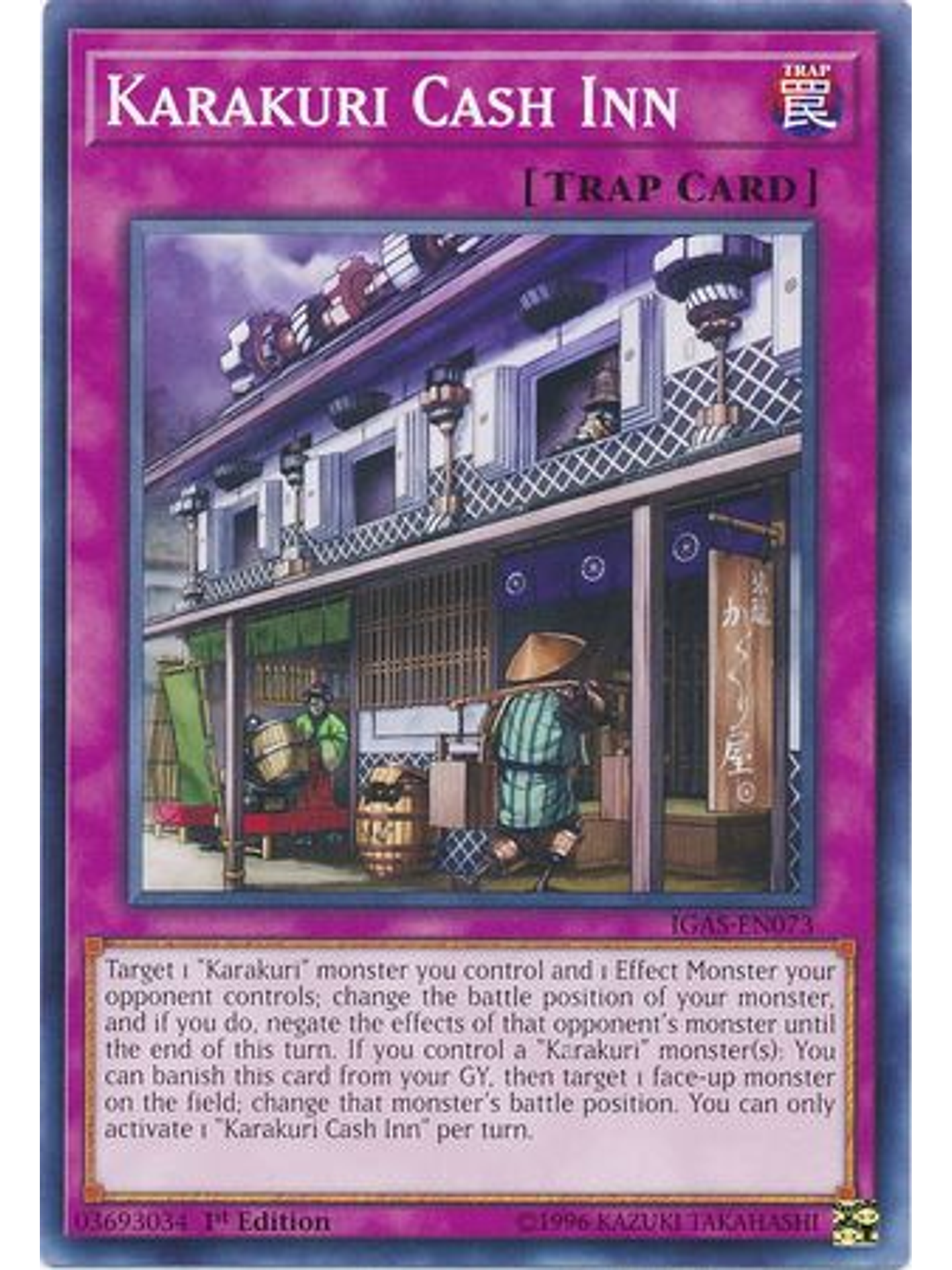 Karakuri Cash Inn - IGAS-EN073 - Common 1st Edition 2