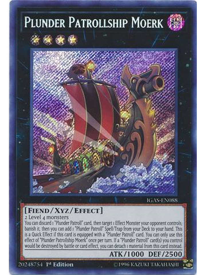 Plunder Patrollship Moerk - IGAS-EN088 - Secret Rare 1st Edition 1
