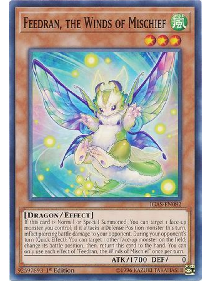 Feedran, the Winds of Mischief - IGAS-EN082 - Common 1st Edition 1