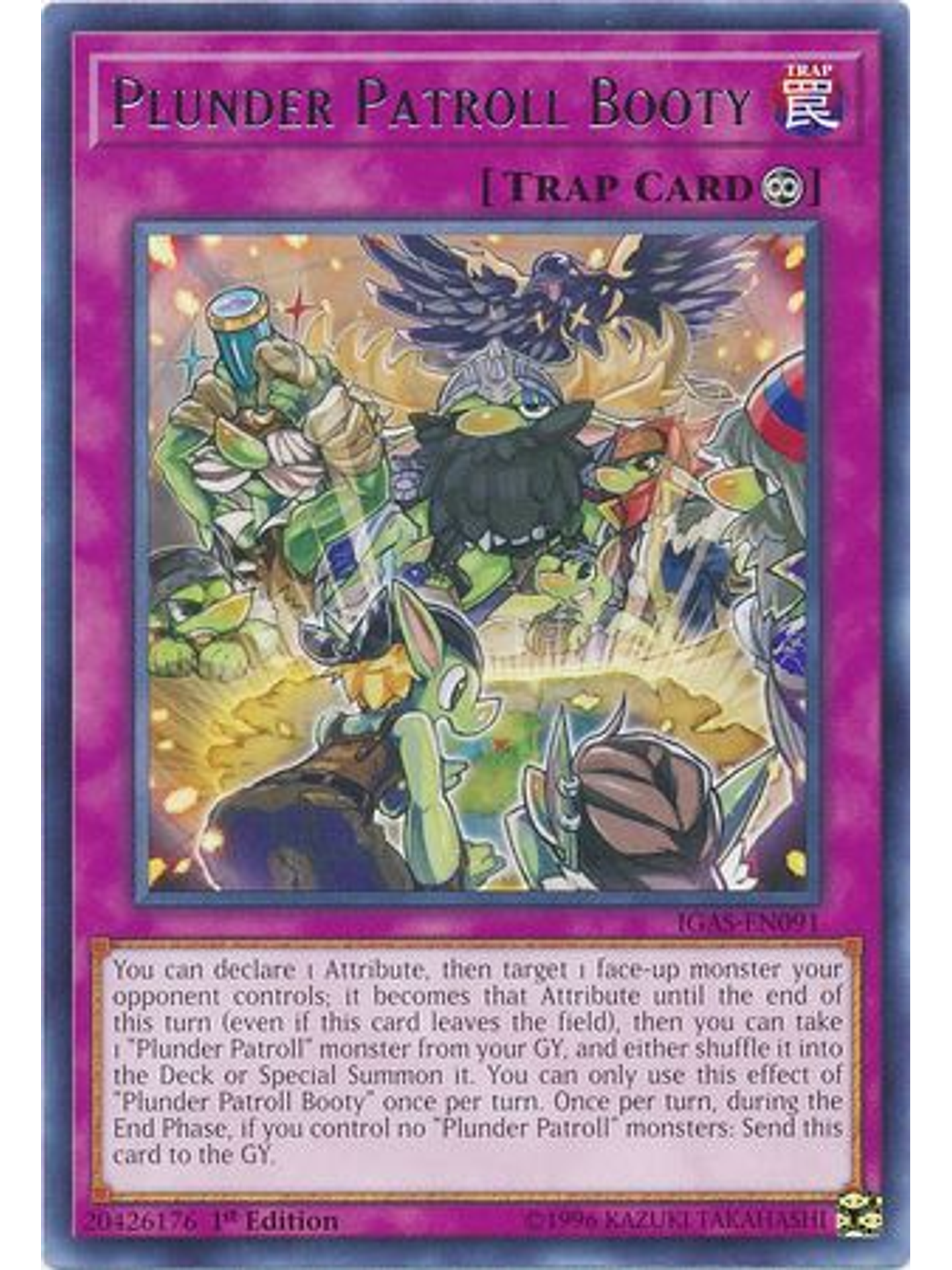 Plunder Patroll Booty - IGAS-EN091 - Rare 1st Edition 1