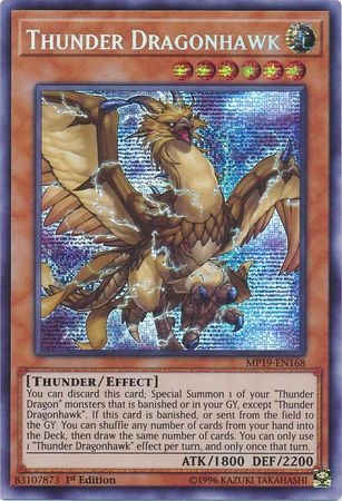 Thunder Dragonhawk - MP19-EN168 - Prismatic Secret Rare 1st Edition