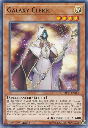 Galaxy Cleric - MP19-EN161 - Common 1st Edition