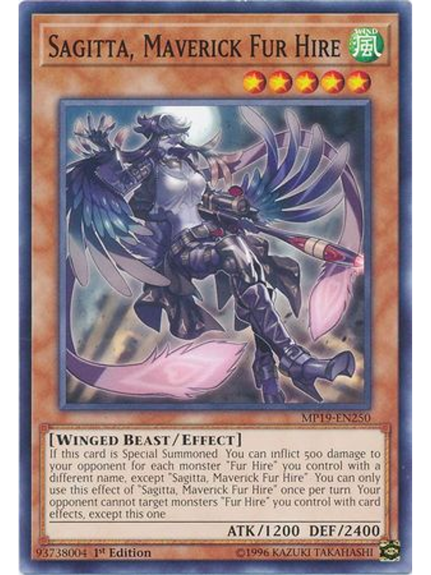 Sagitta, Maverick Fur Hire - MP19-EN250 - Common 1st Edition 1