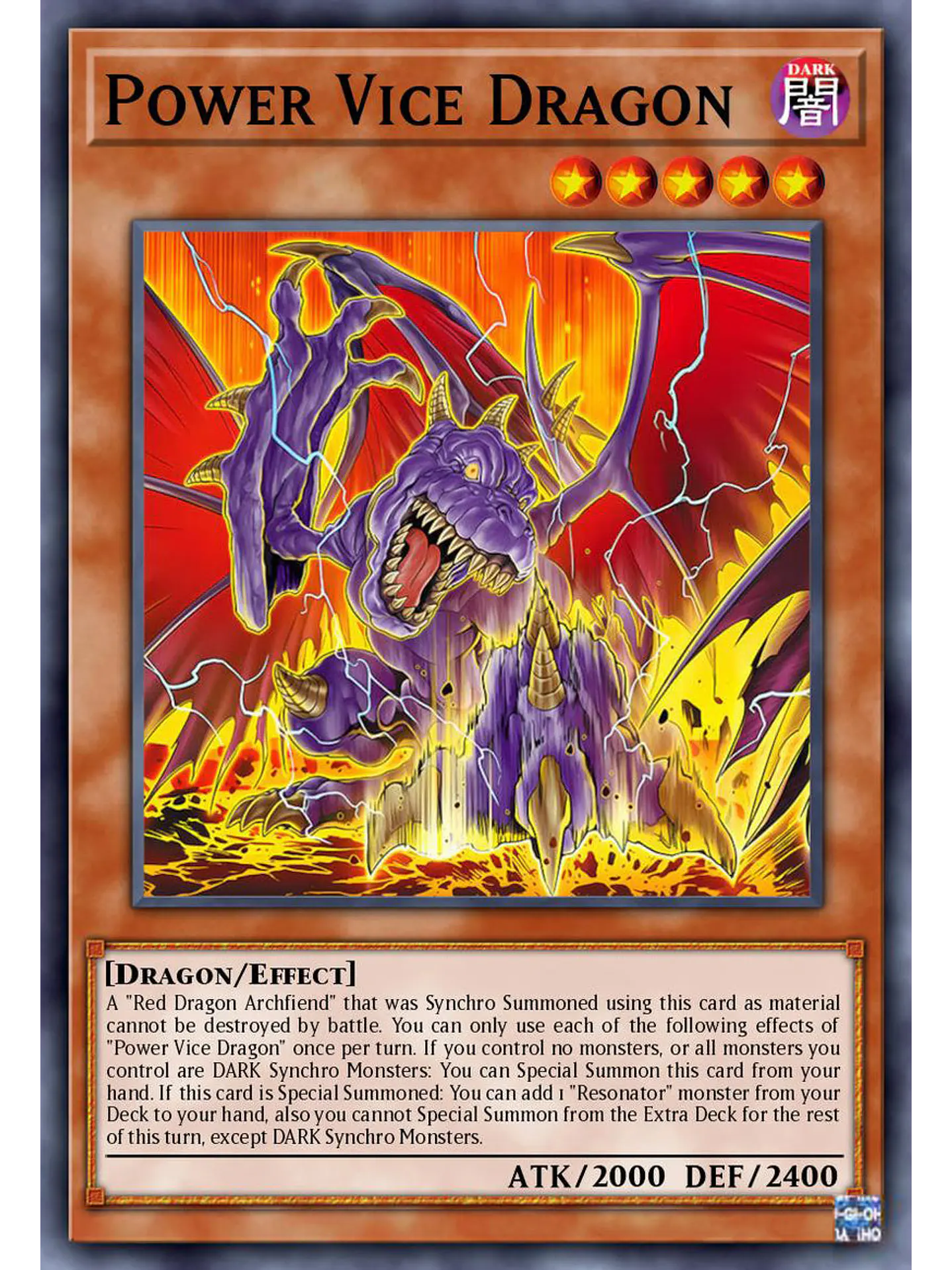 Power Vice Dragon - BLZD-EN002 - Secret Rare 1st Edition 1