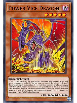 Power Vice Dragon - BLZD-EN002 - Starlight Rare 1st Edition