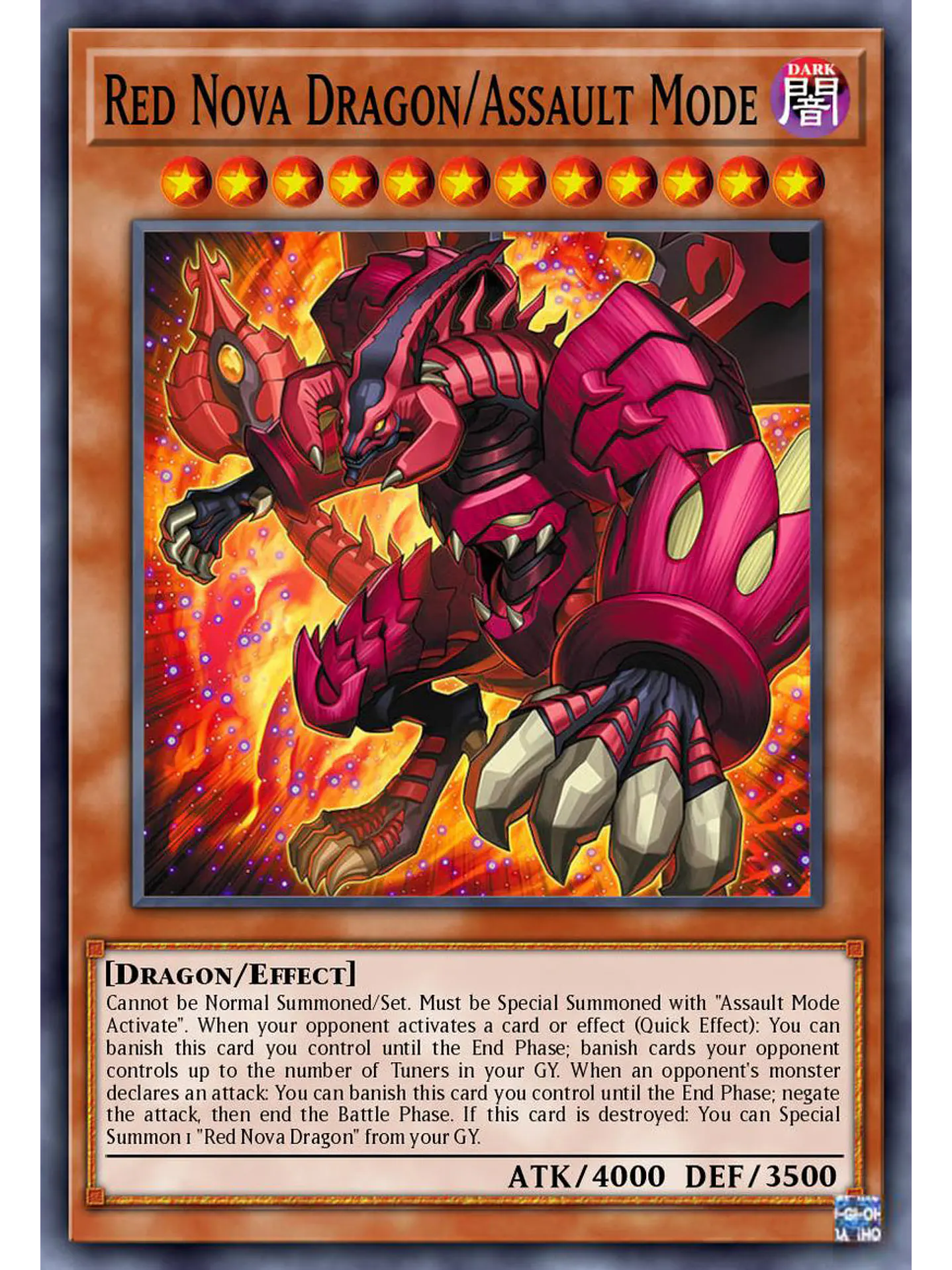 Red Nova Dragon/Assault Mode - BLZD-EN004 - Common 1st Edition 1