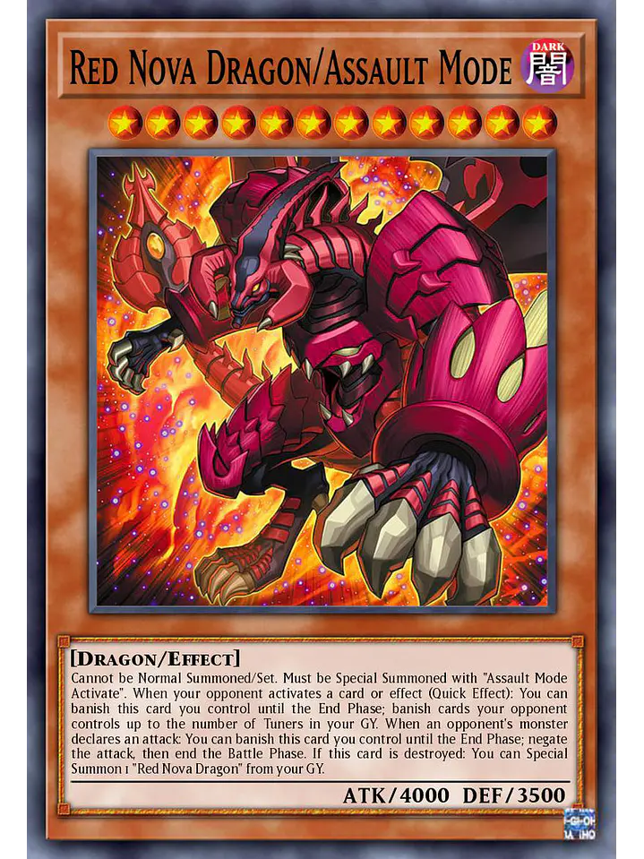 Red Nova Dragon/Assault Mode - BLZD-EN004 - Common 1st Edition 1