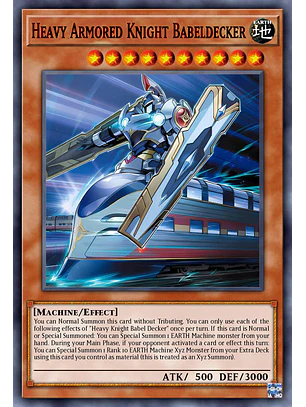 Heavy Armored Knight Babeldecker - BLZD-EN006 - Super Rare 1st Edition