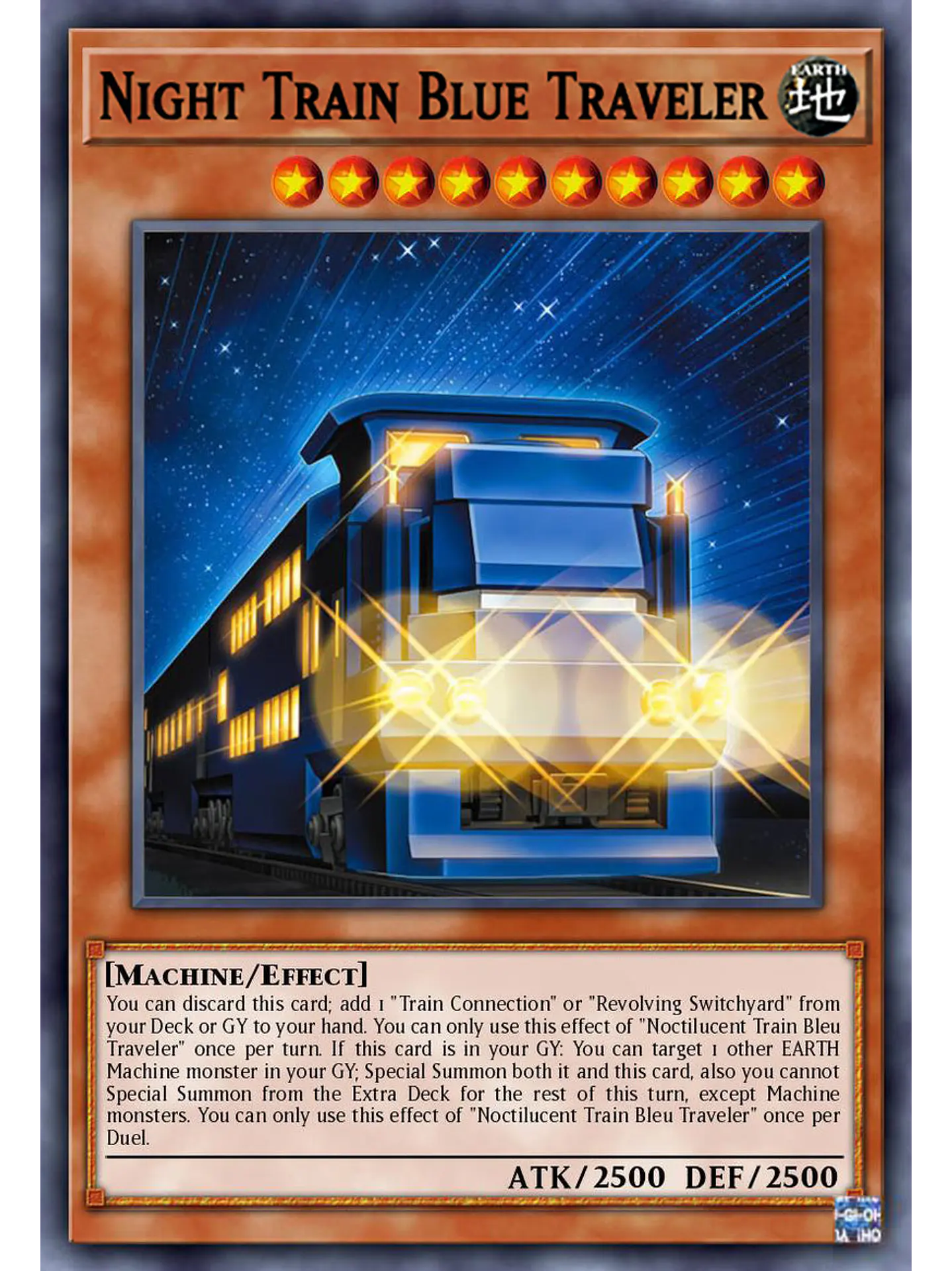 Night Train Blue Traveler - BLZD-EN007 - Super Rare 1st Edition 1